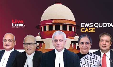 EWS Quota Case Is Reservation For Representation Or Financial