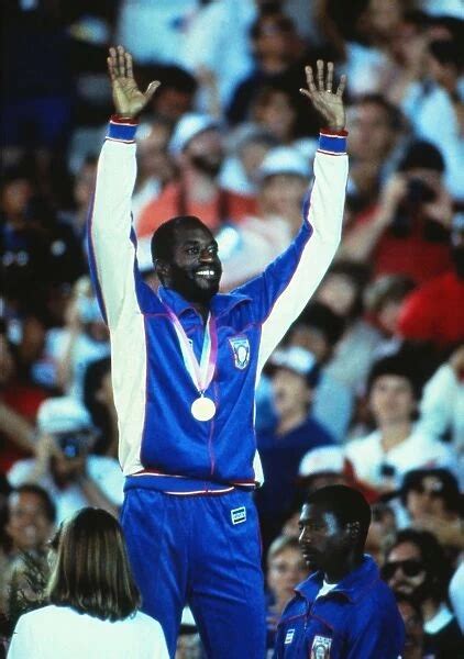 Edwin Moses At The 1984 Los Angeles Olympics Available As Framed Prints