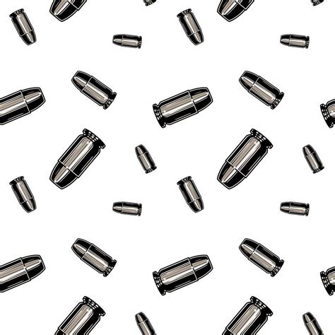 Metallic Chrome Bullets Pattern Repeated Seamless Background Texture