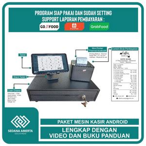 Jual Paket Mesin Kasir Pos Android Tablet Tab Inch Tanpa Laci