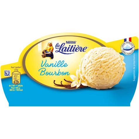 Glace en bac vanille LA LAITIERE le bac de 510g à Prix Carrefour