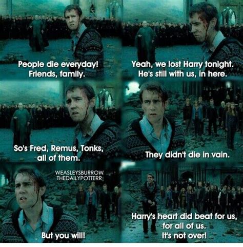 Neville's speech Neville Longbottom, Harry Potter Quotes, Remus Lupin ...