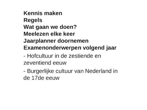 PPT Kennis Maken Regels Wat Gaan We Doen Meelezen Elke Keer