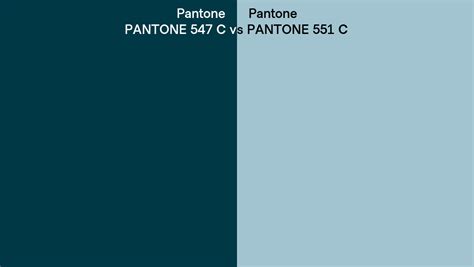 Pantone 547 C Vs Pantone 551 C Side By Side Comparison