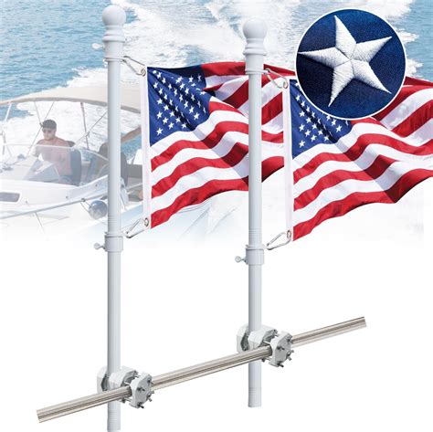 Amazon Pcs Stainless Steel Rail Mount Boat Pulpit Staff Boat