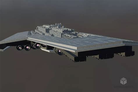 Star Wars Spacecraft Executor Class Free 3d Model - .Blend, .C4d, .Dae ...