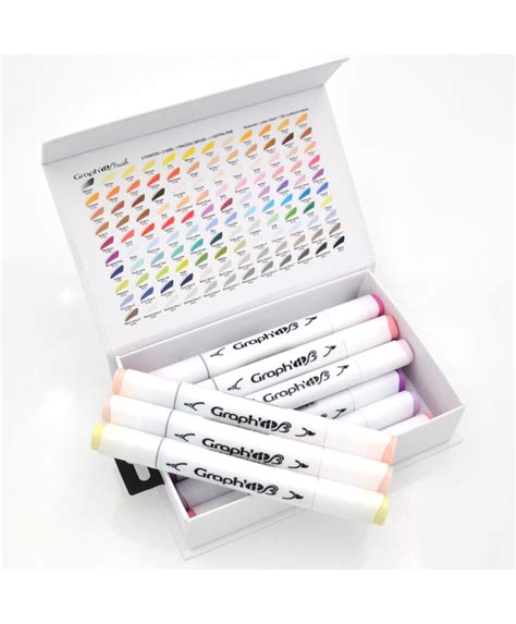 Set Of Graph It Brush Extra Fine Markers Manga Shojo