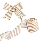 Amazon MuRealy Ribbon For Crafts Wired Black And White Striped