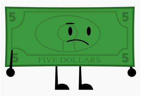 Cartoon 5 Dollar Bill