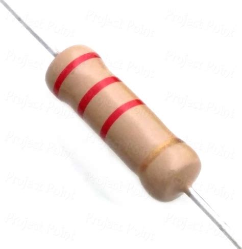 2 2K Ohm 2W Carbon Film Resistor 5 2K2 CFR Color Code Resistor