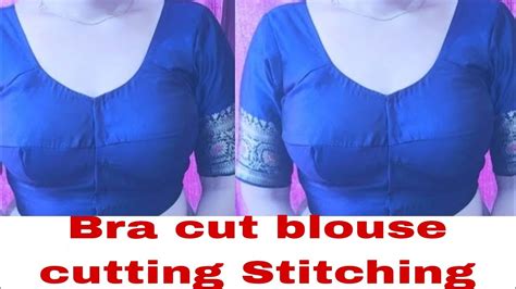 38size Bra Cut Blouse Cutting And Stitching Very Easy Method Bra Cut