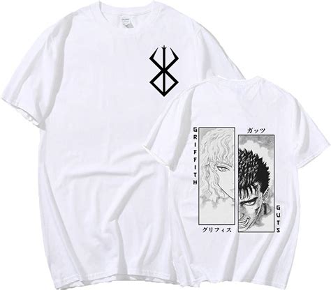 Berserk Tshirt Anime Japonais Manga Berserk Guts Griffith T Shirt