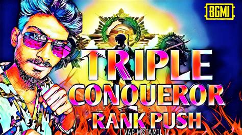 Solo Duo Squad Rank Push Live Tamil Conqueror Rank Push Bgmi Tamil Live