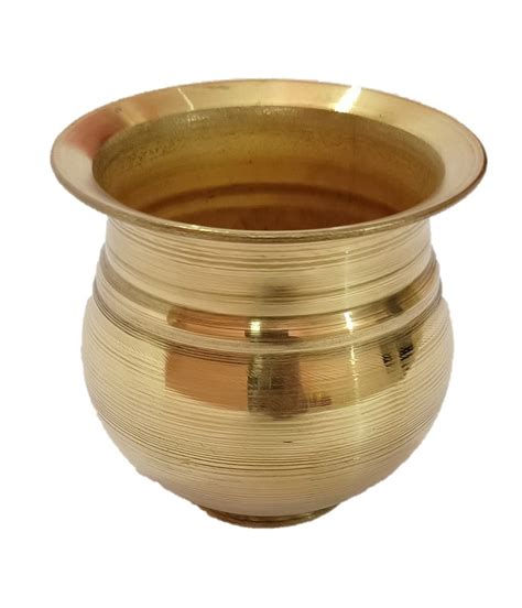 Buy Lota For Puja Made Of Pure Brass Small Brass Lota Kalash For Pooja