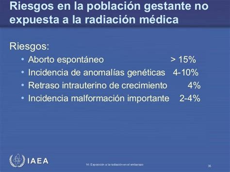 Exposición A La Radiación En El Embarazo