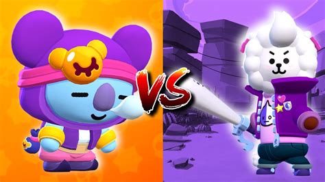 Bibi Rj 🆚 Sandy Koya Bt21 Skins Brawl Stars Youtube