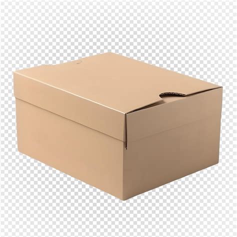 Premium PSD Empty Cardboard Box Isolated On Transparent Background