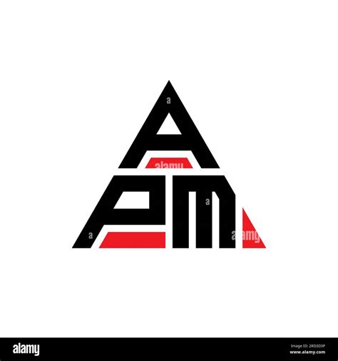 APM triangle letter logo design with triangle shape. APM triangle logo design monogram. APM ...