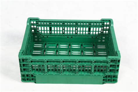 Foldable Plastic Crates Folding Tomato Potato Stackable Collapsible