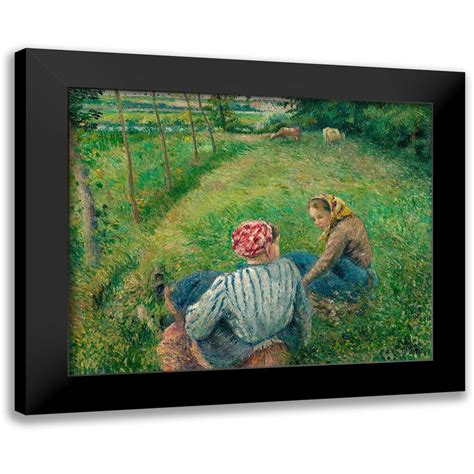 Pissarro Camille X Black Modern Framed Museum Art Print Titled