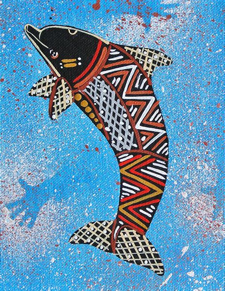 Aboriginal Art Dolphin