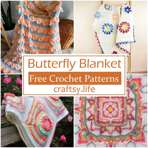 6 Free Crochet Butterfly Blanket Patterns For Everyone - Craftsy