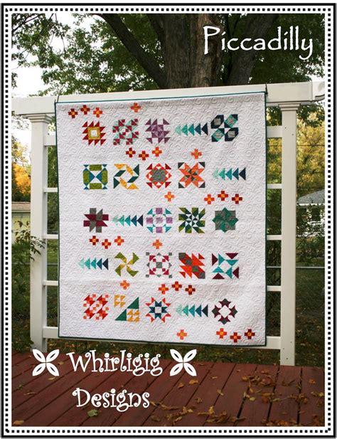 Piccadilly BOM Quilt Quilting Pattern From Whirligig Designs Etsy