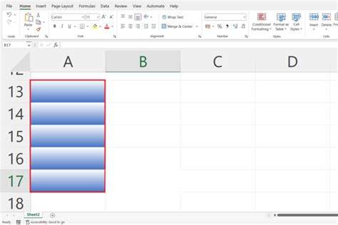 How To Apply Gradient Fill In Microsoft Excel | SpreadCheaters