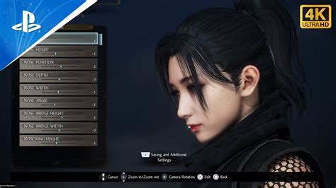 Nioh 2 Cute Female Character Creation Code PS5 YouTube