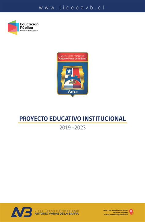 Pdf Proyecto Educativo Institucional Avb Rese A Del Establecimiento