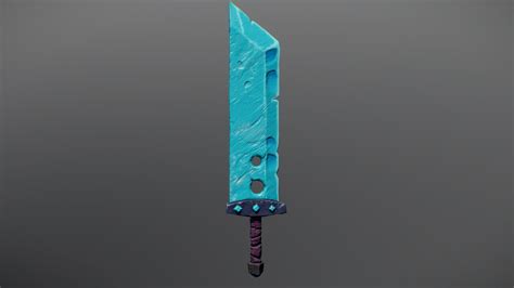 Hand Painted Ice Sword 3d Model By Andreu Ithirul Cbc42a3