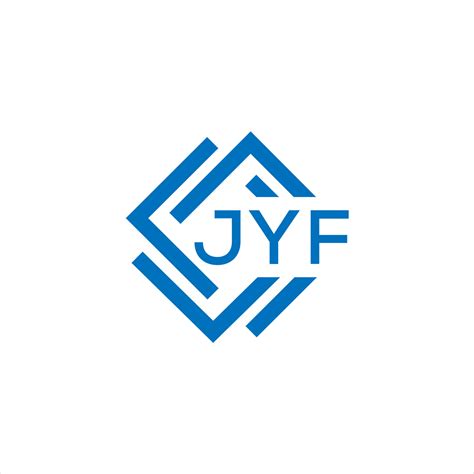 JYF Letter Logo Design On White Background JYF Creative Circle Letter