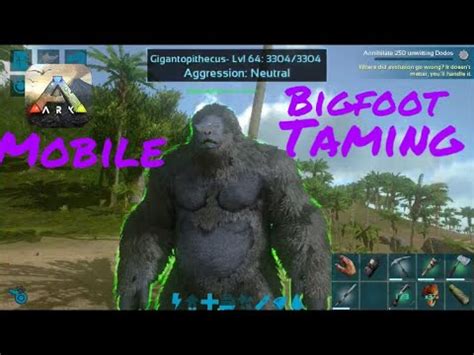 Ark Survival Evolved Mobile Gigantopithecus Taming YouTube