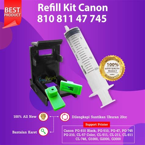 Refill Kit Penyedot Cartridge Canon S S Pg Cl S