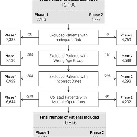 Flow Chart Depicting The Sizes Of The Datasets And Exclusions For