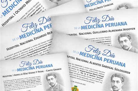 Por El D A De La Medicina Peruana Secretario General Salud A Los