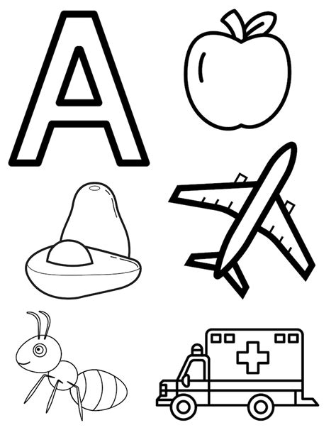 ABC Coloring Pages for Kids Digital Download Bundle Alphabet Printable ...