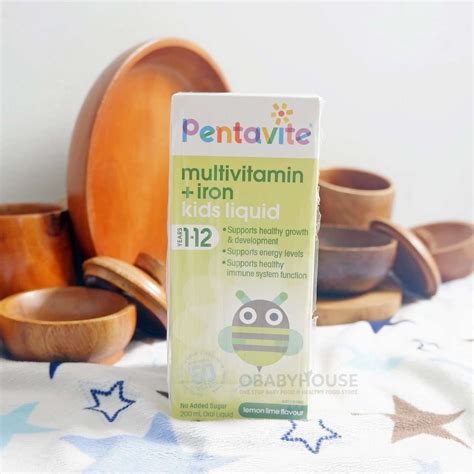 Pentavite Multivitamin + Iron Kids Liquid 200 ml – Obabyhouse