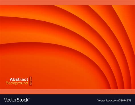 Orange bright color wavy background business card Vector Image