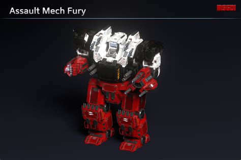 Assault Mech Fury D Robots Unity Asset Store