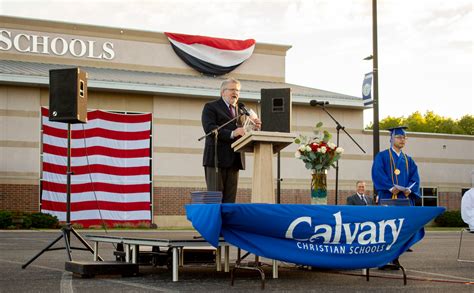 Calvary Christian Socially Distanced High School Commencement Ceremony