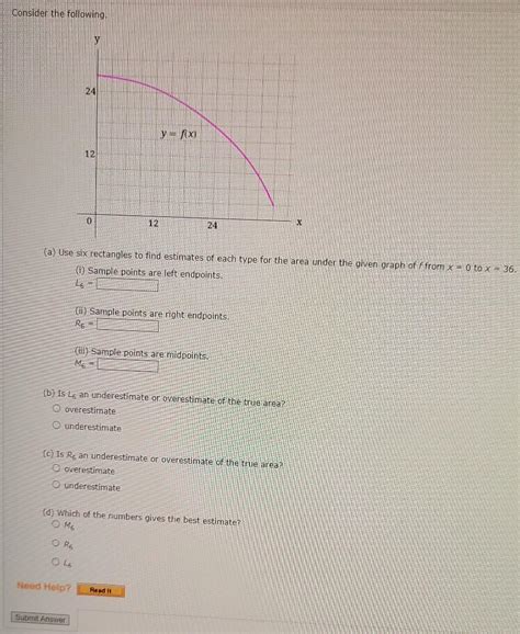 Solved Consider The Following A Use Six Rectangles To Chegg