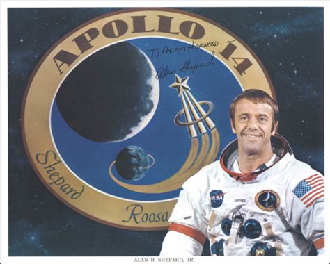 Rear Admiral Alan B Shepard Jr Autographed Inscribed Photograph