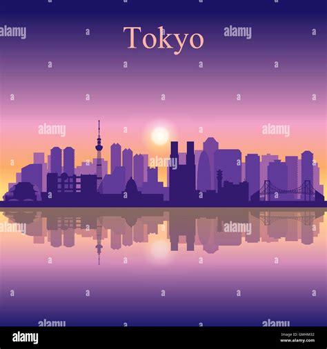 Tokyo City Skyline Silhouette Background Stock Vector Image And Art Alamy