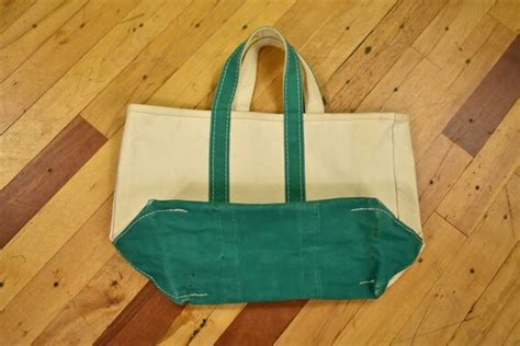 S Ll Bean Boat Tote Bag Canvas Vintage Gem