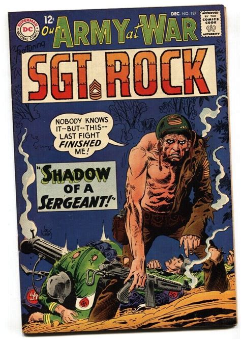 Our Army At War Dc War Comic Sgt Rock Vf Comic Books