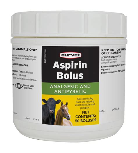 Aspirin Bolus 240 Grains - Durvet