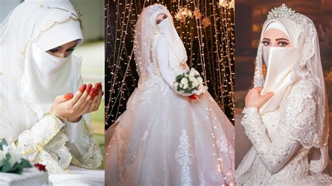 Islamic Wedding Ideas For 2022 Muslim Wedding Dress With Niqab Bridal