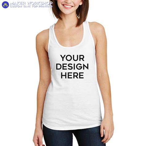 Customized Womens Tank Top Printing Personalized Tank Top Print