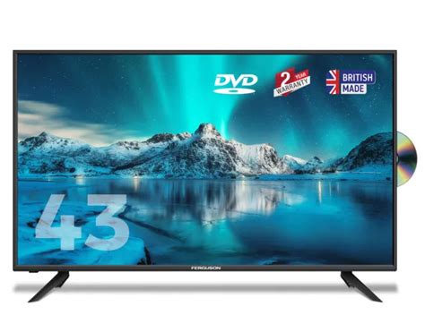 FERGUSON 43 LED TV DVD COMBI FULL HD 1080P FREEVIEW HD 3 X HDMI USB